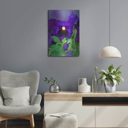 Luxe Metal Art 'African Pan Orchid' by Dana Brett Munach, Metal Wall Art,16x24