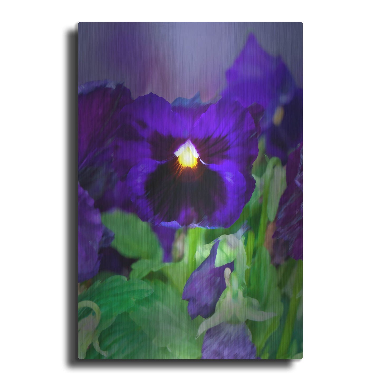 Luxe Metal Art 'African Pan Orchid' by Dana Brett Munach, Metal Wall Art