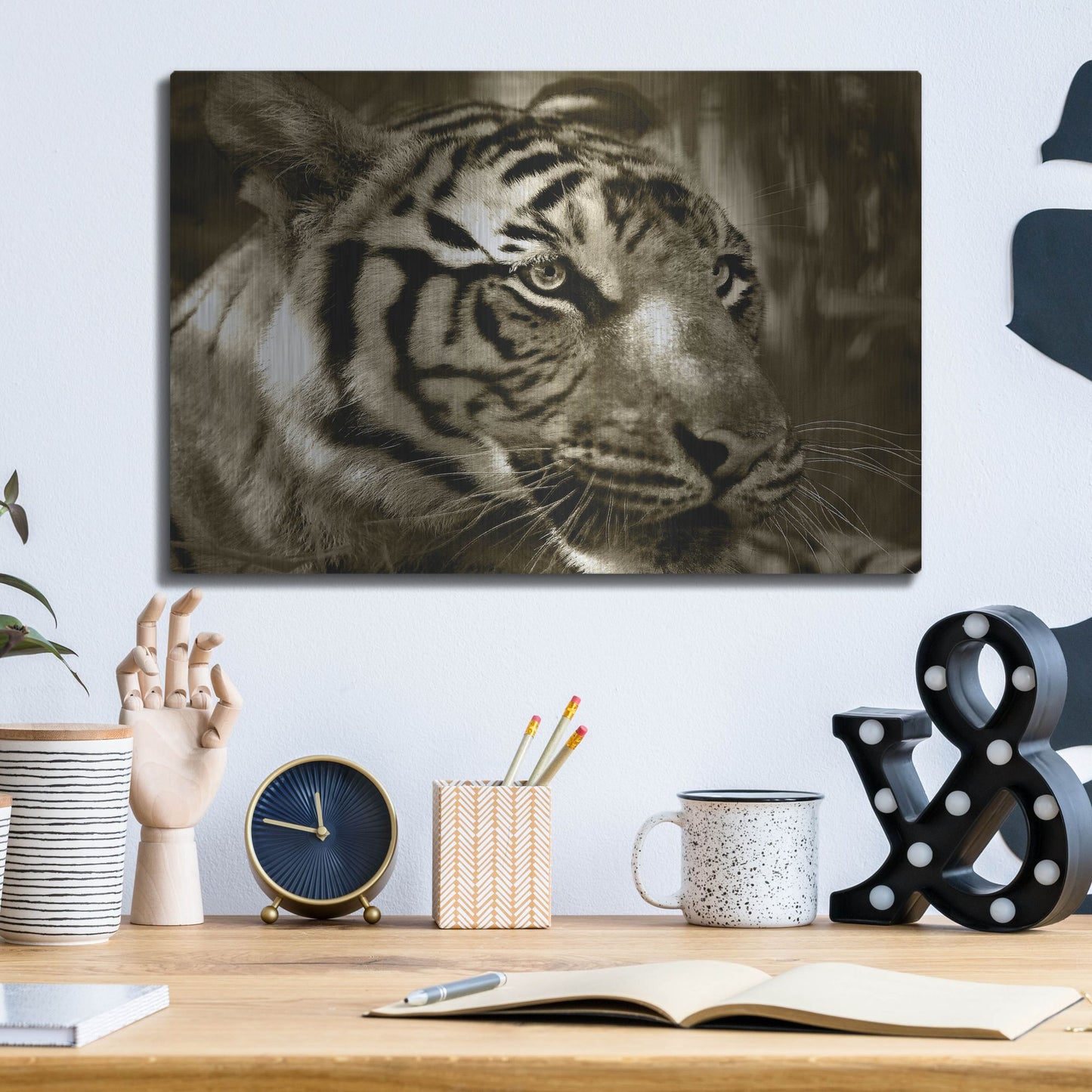 Luxe Metal Art 'Focus' by Dana Brett Munach, Metal Wall Art,16x12