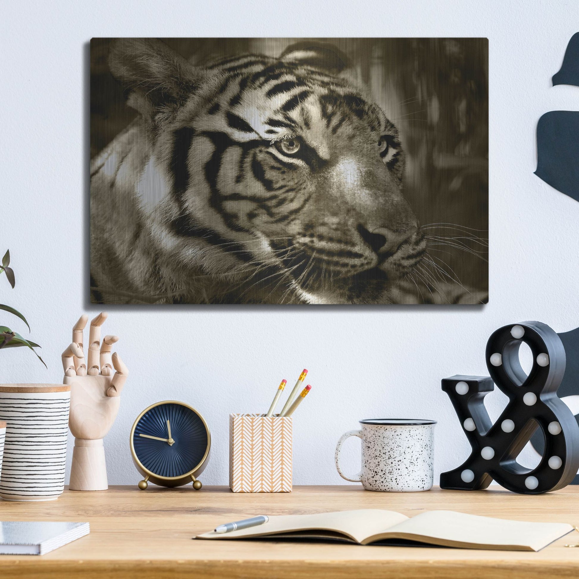 Luxe Metal Art 'Focus' by Dana Brett Munach, Metal Wall Art,16x12