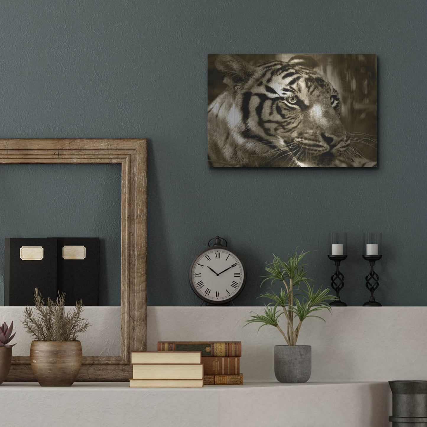 Luxe Metal Art 'Focus' by Dana Brett Munach, Metal Wall Art,16x12