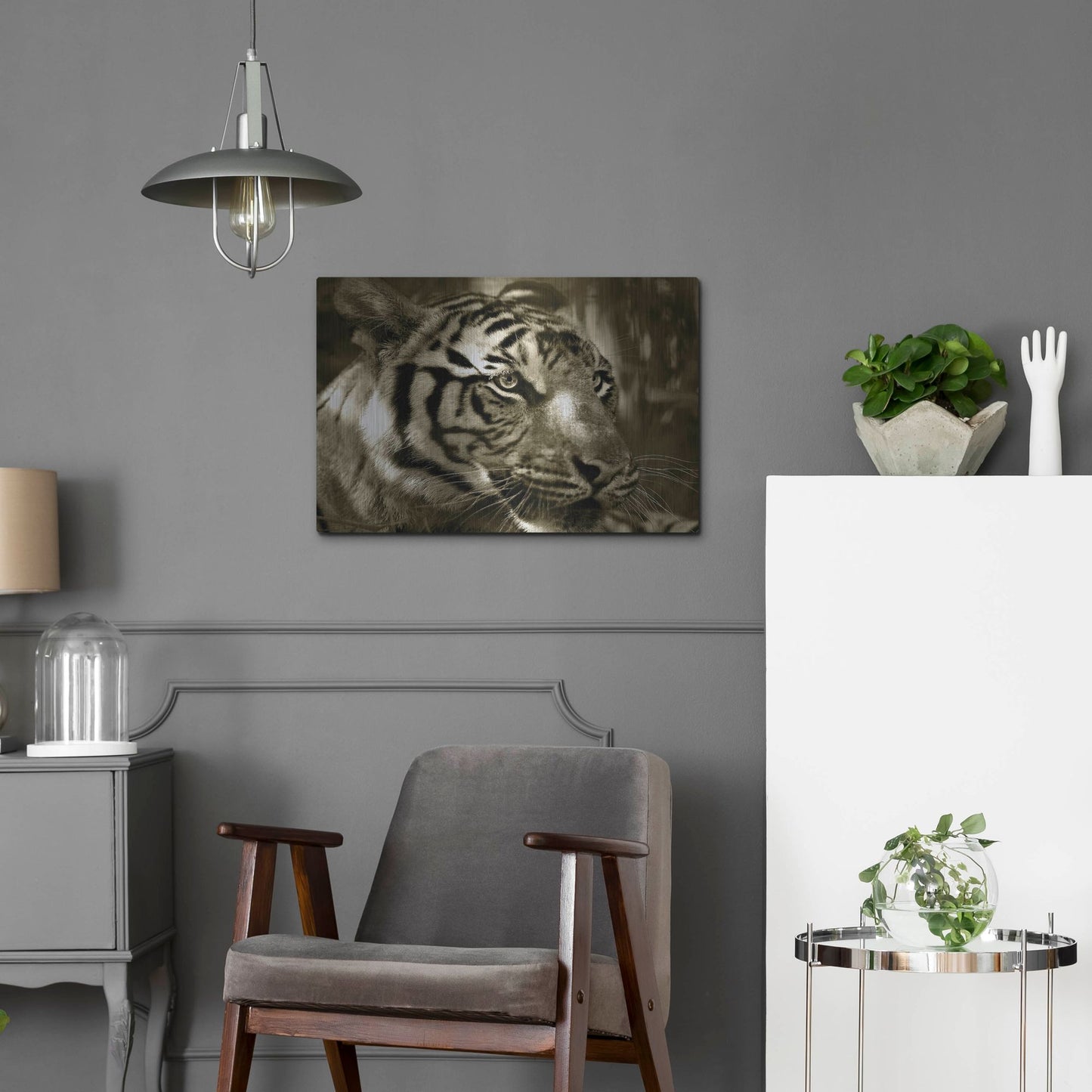 Luxe Metal Art 'Focus' by Dana Brett Munach, Metal Wall Art,24x16