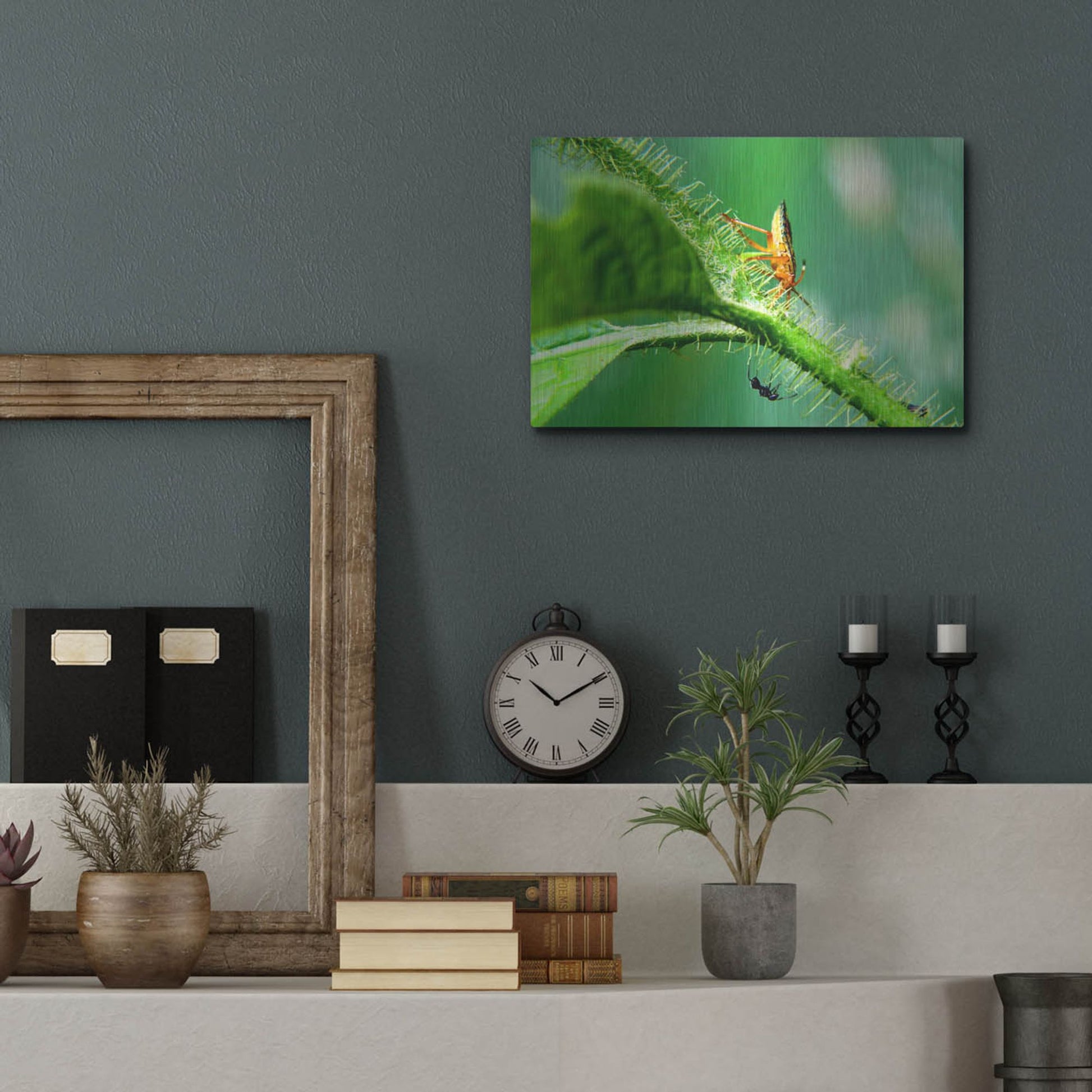 Luxe Metal Art 'Two Lane Highway' by Dana Brett Munach, Metal Wall Art,16x12