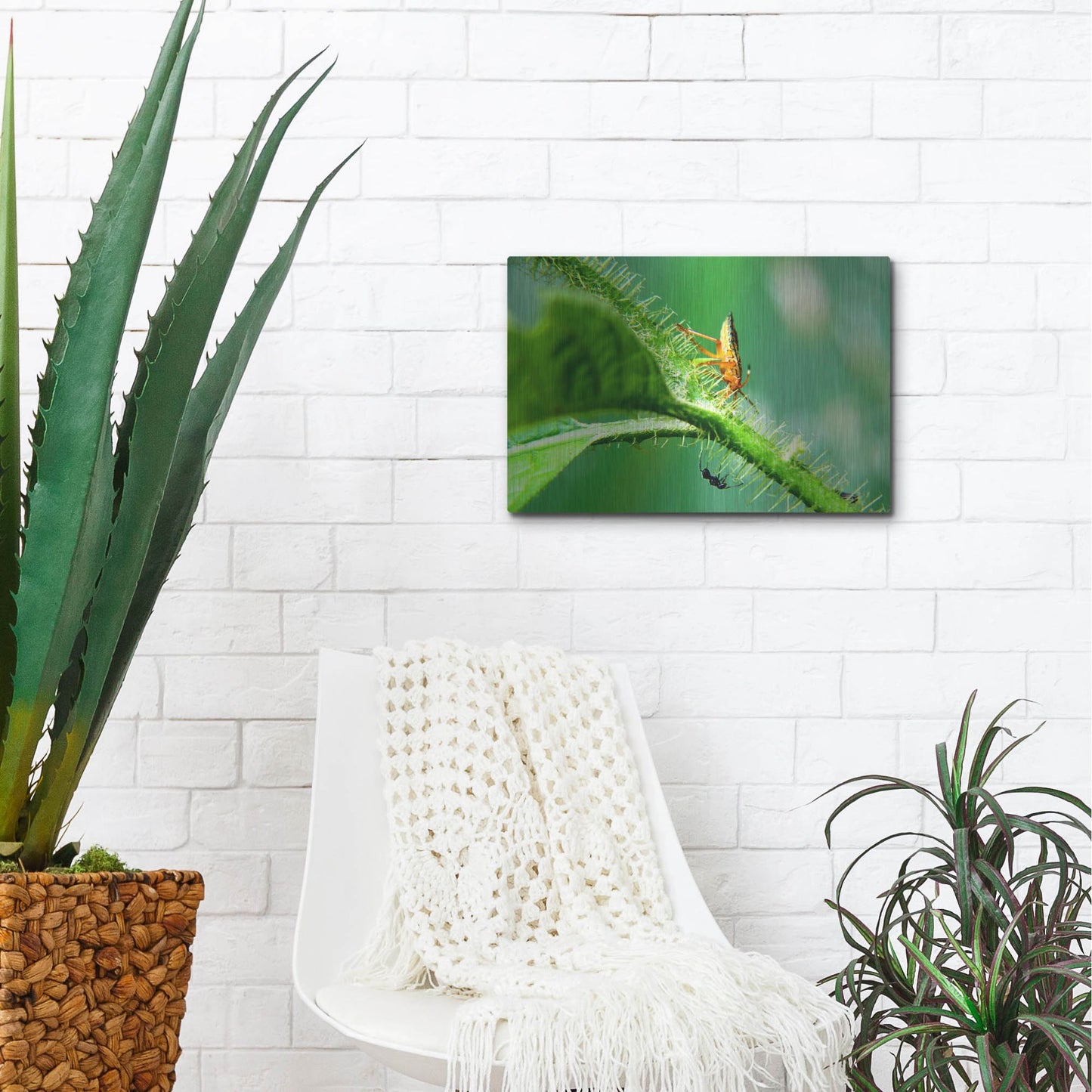 Luxe Metal Art 'Two Lane Highway' by Dana Brett Munach, Metal Wall Art,16x12