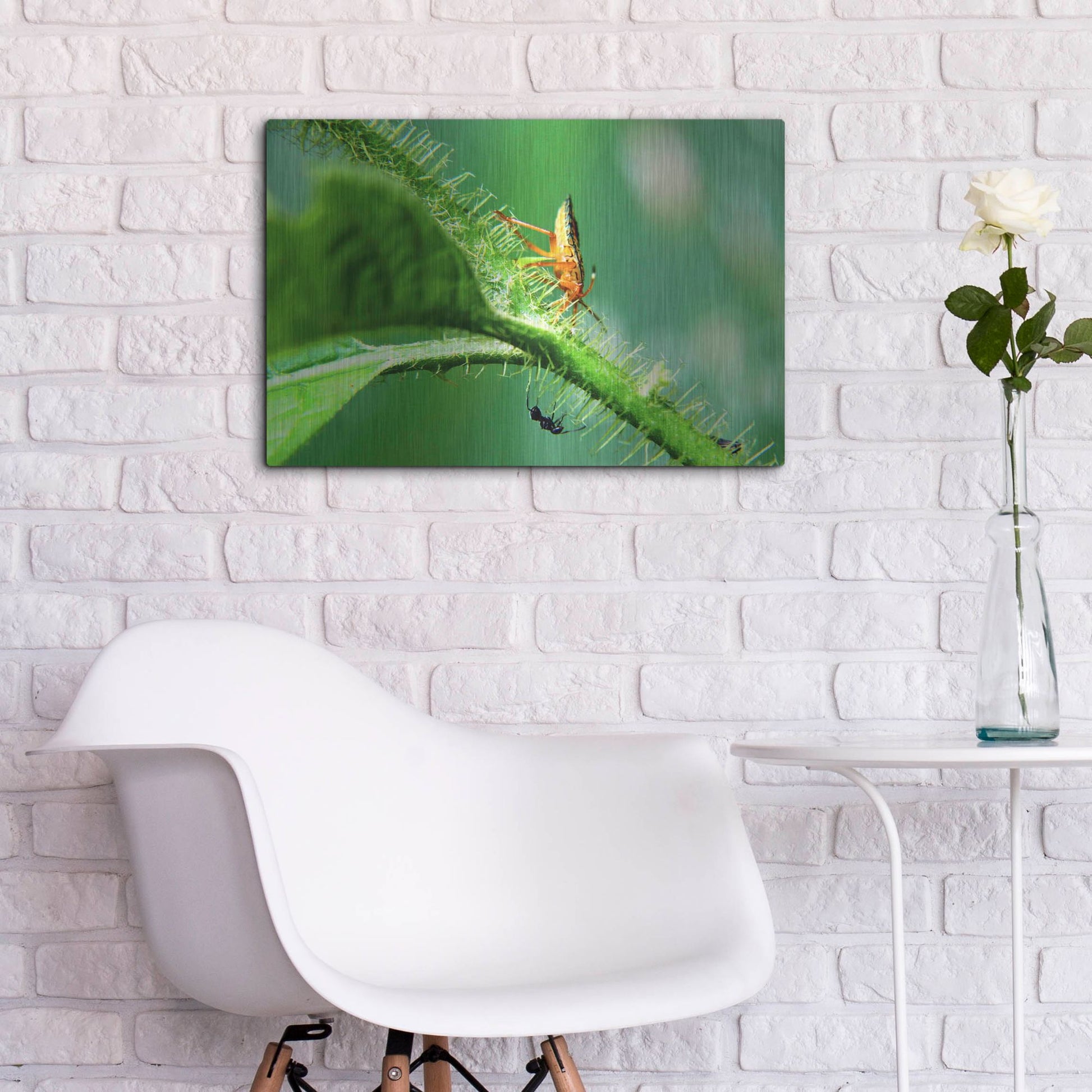 Luxe Metal Art 'Two Lane Highway' by Dana Brett Munach, Metal Wall Art,24x16