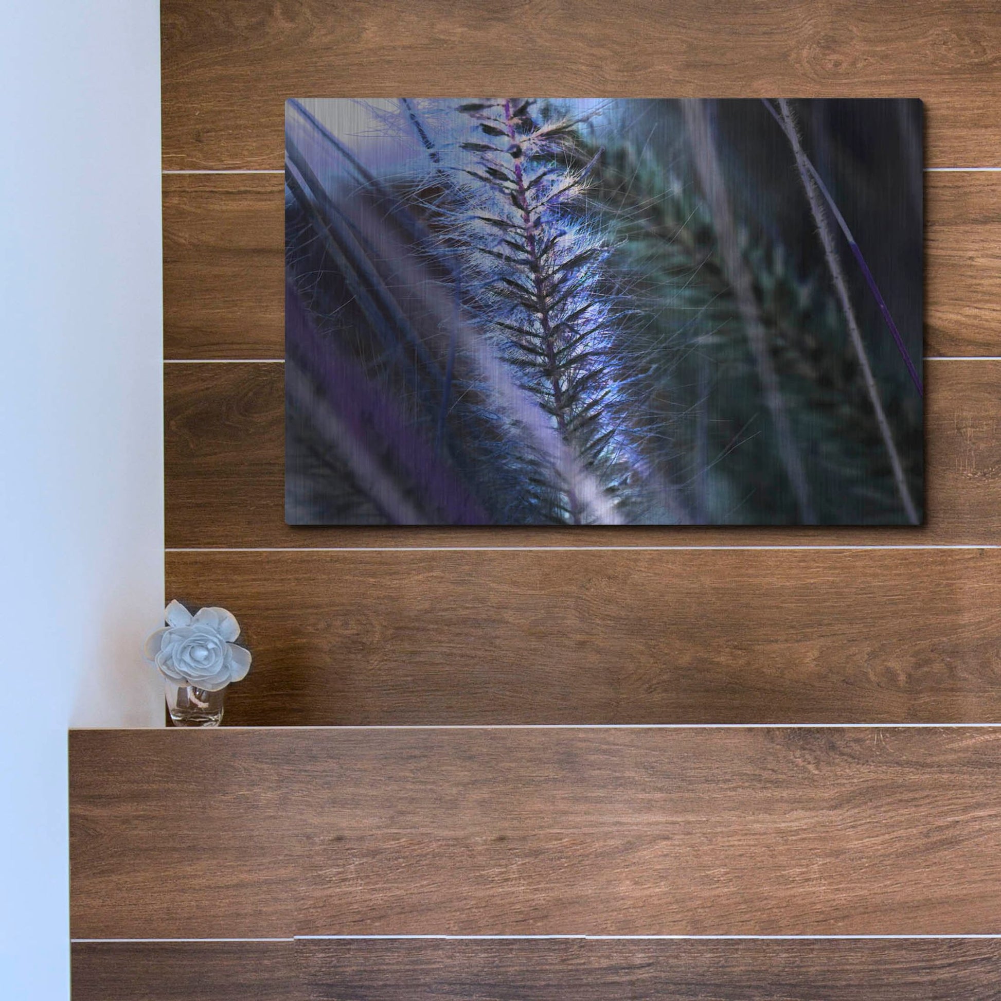 Luxe Metal Art 'Willow' by Dana Brett Munach, Metal Wall Art,16x12