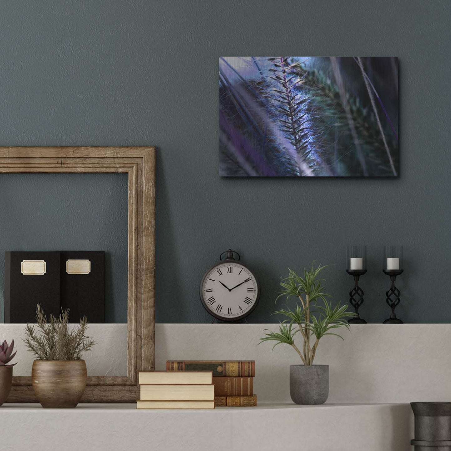 Luxe Metal Art 'Willow' by Dana Brett Munach, Metal Wall Art,16x12