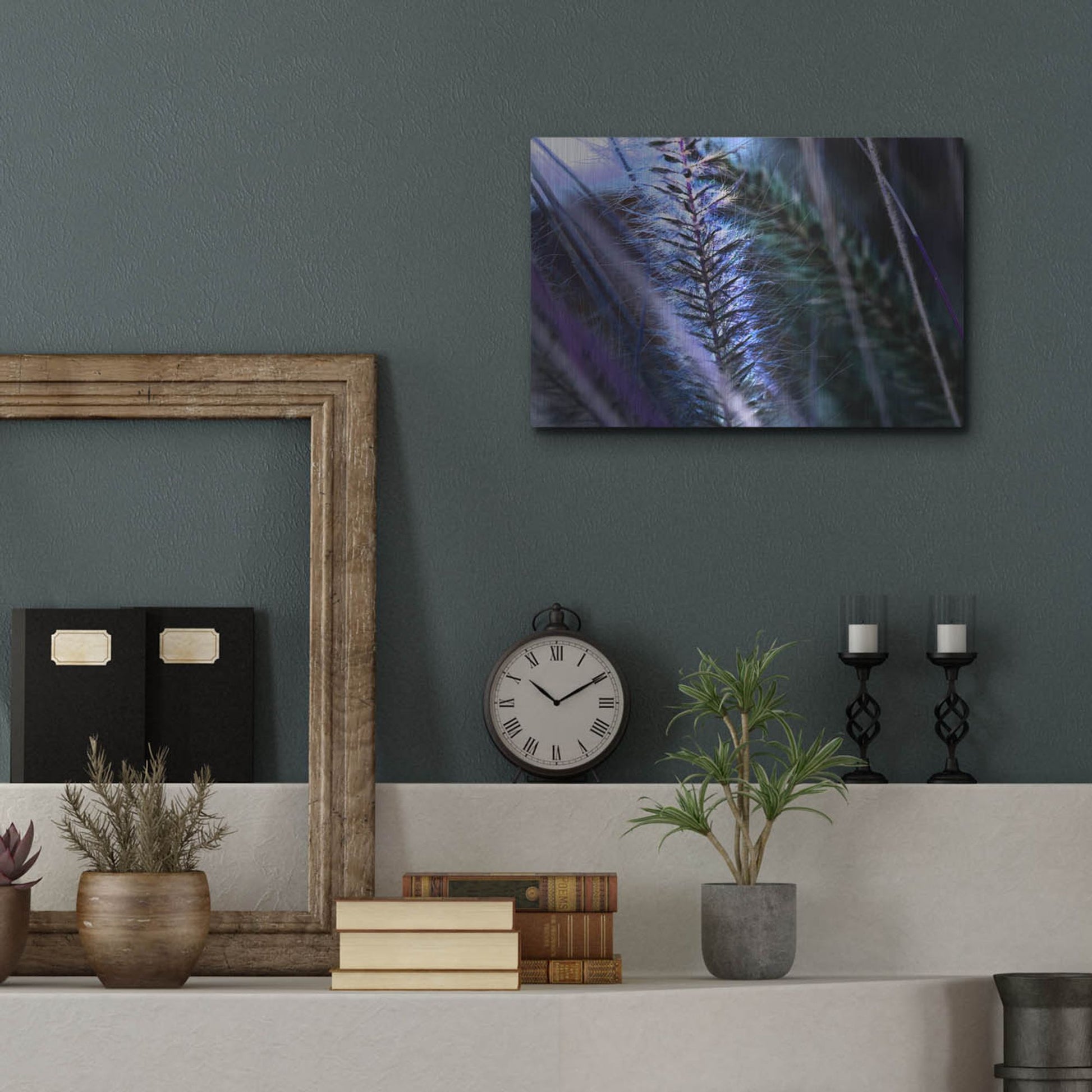 Luxe Metal Art 'Willow' by Dana Brett Munach, Metal Wall Art,16x12