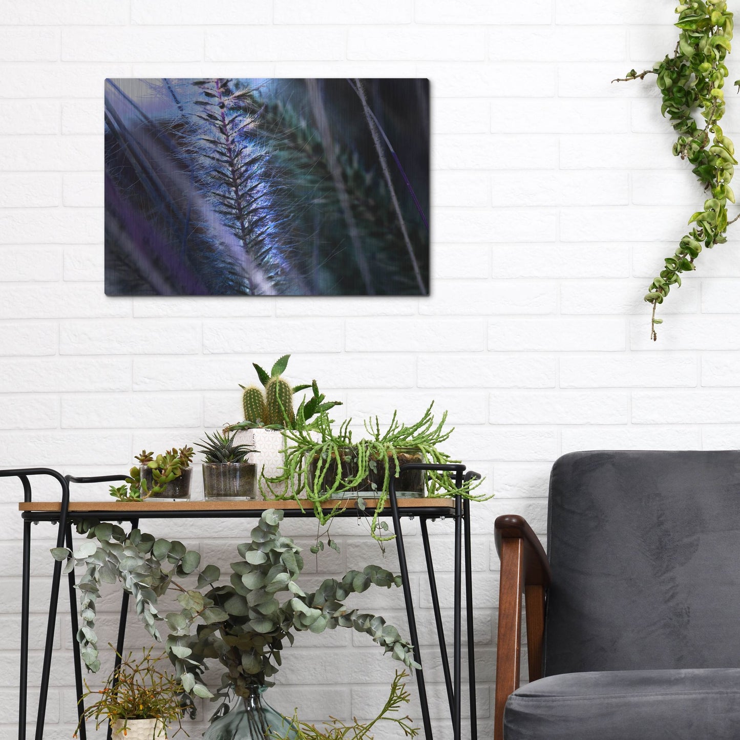 Luxe Metal Art 'Willow' by Dana Brett Munach, Metal Wall Art,16x12