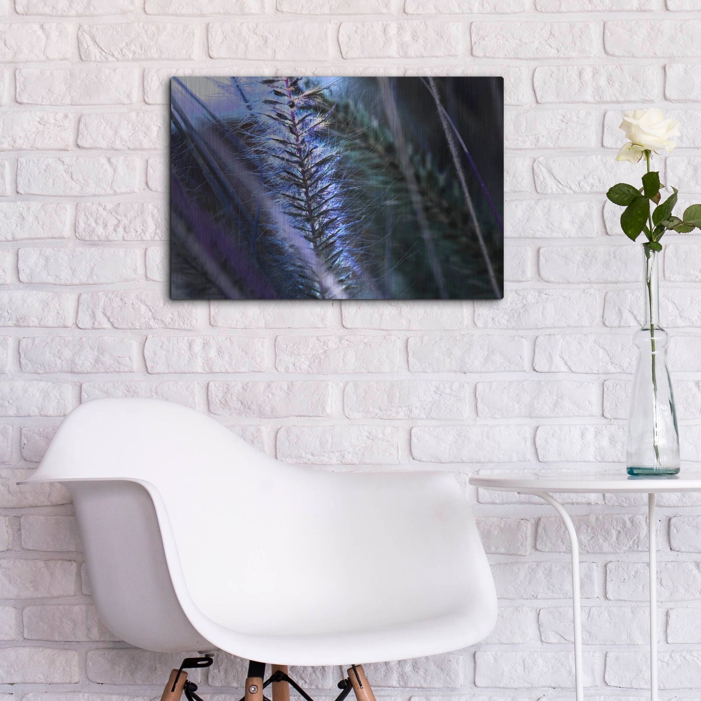 Luxe Metal Art 'Willow' by Dana Brett Munach, Metal Wall Art,24x16