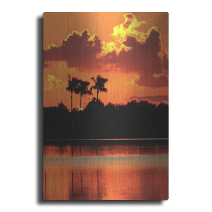 Luxe Metal Art 'Red Sky At Night' by Dana Brett Munach, Metal Wall Art