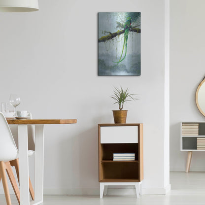 Luxe Metal Art 'Resplendent Quetzal' by Harro Maass, Metal Wall Art,16x24