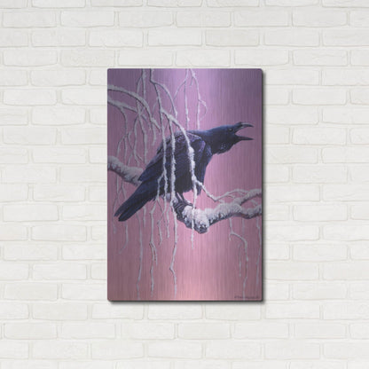 Luxe Metal Art 'Raven' by Harro Maass, Metal Wall Art,24x36