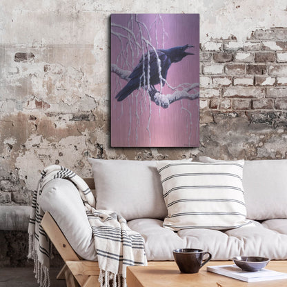 Luxe Metal Art 'Raven' by Harro Maass, Metal Wall Art,24x36
