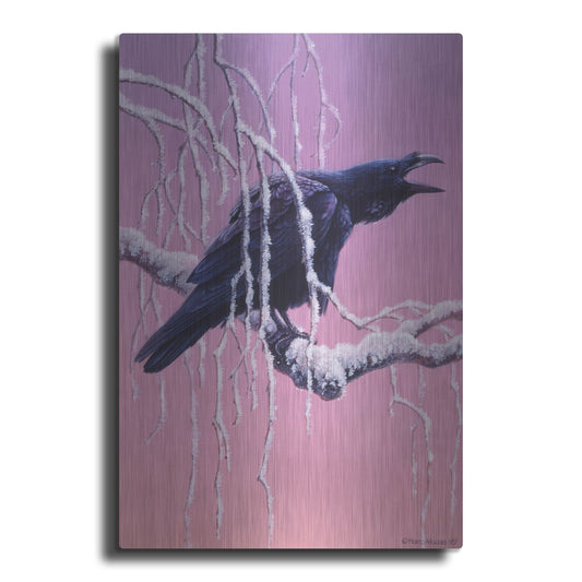 Luxe Metal Art 'Raven' by Harro Maass, Metal Wall Art