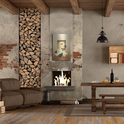 Luxe Metal Art 'Labradors' by Harro Maass, Metal Wall Art,24x36