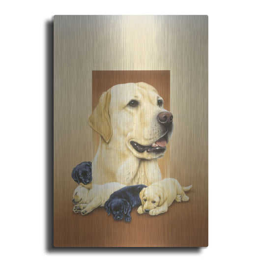 Luxe Metal Art 'Labradors' by Harro Maass, Metal Wall Art