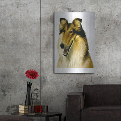 Luxe Metal Art 'Smiling Colli' by Harro Maass, Metal Wall Art,24x36