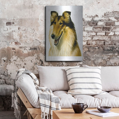 Luxe Metal Art 'Smiling Colli' by Harro Maass, Metal Wall Art,24x36
