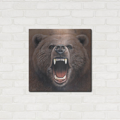 Luxe Metal Art 'Bear 2' by Harro Maass, Metal Wall Art,24x24