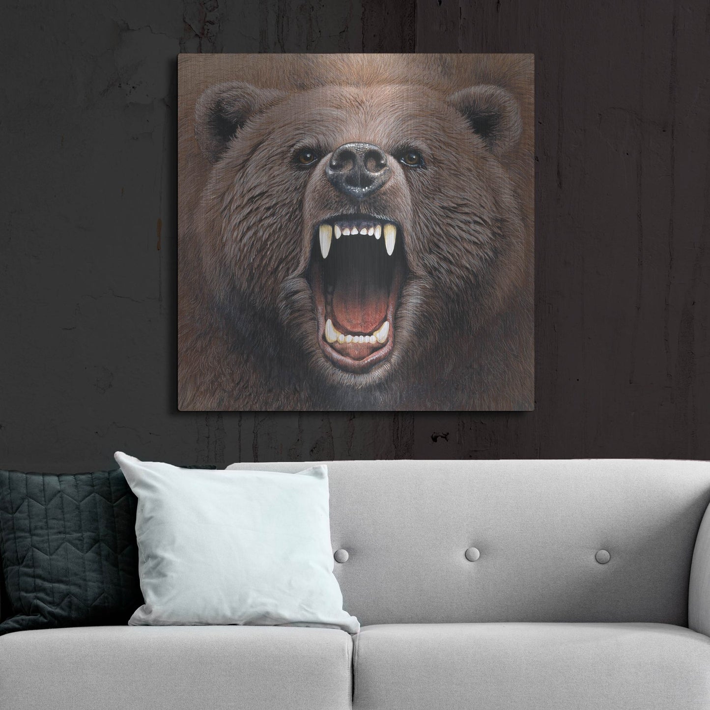 Luxe Metal Art 'Bear 2' by Harro Maass, Metal Wall Art,36x36