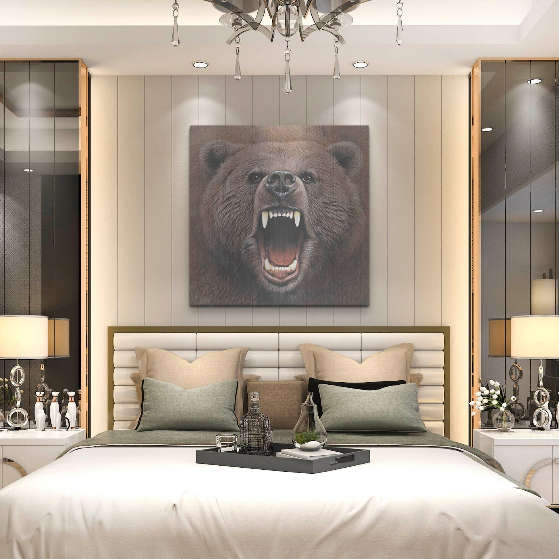 Luxe Metal Art 'Bear 2' by Harro Maass, Metal Wall Art,36x36