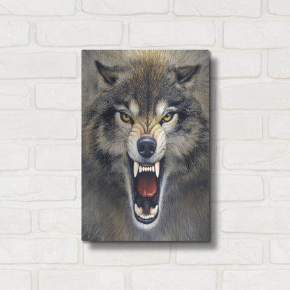 Luxe Metal Art 'Wolf' by Harro Maass, Metal Wall Art,12x16