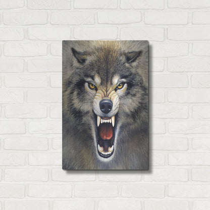 Luxe Metal Art 'Wolf' by Harro Maass, Metal Wall Art,16x24