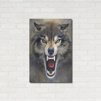 Luxe Metal Art 'Wolf' by Harro Maass, Metal Wall Art,24x36