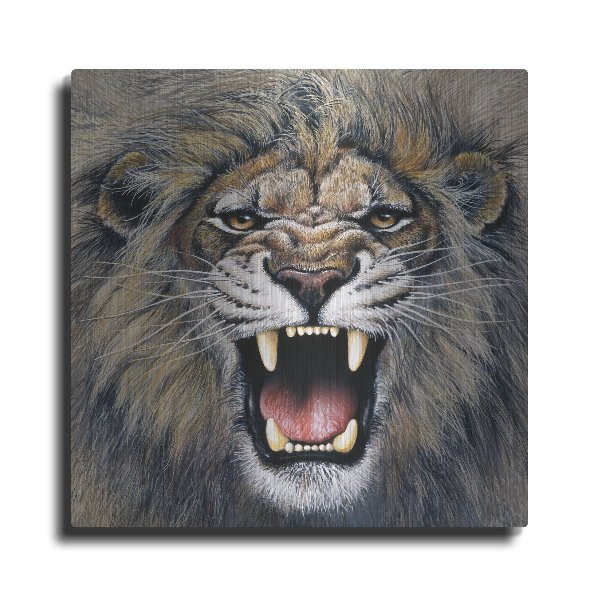 Luxe Metal Art 'Lion' by Harro Maass, Metal Wall Art