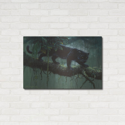 Luxe Metal Art 'Black Jaguar' by Harro Maass, Metal Wall Art,36x24