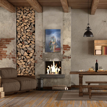 Luxe Metal Art 'German Cathedrals' by Harro Maass, Metal Wall Art,24x36