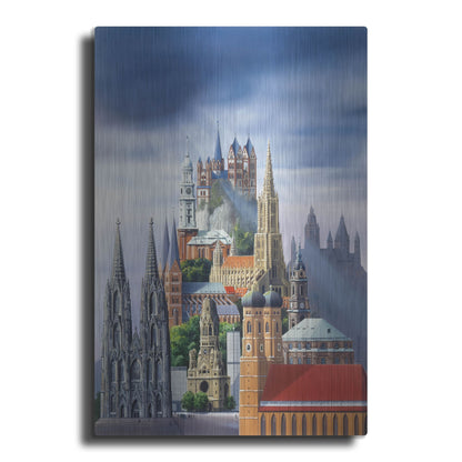 Luxe Metal Art 'German Cathedrals' by Harro Maass, Metal Wall Art