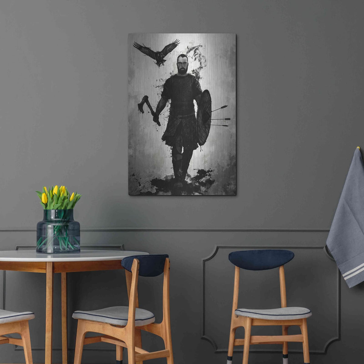 'To Valhalla' by Nicklas Gustafsson – Metal Wall Art, 24x36 room view