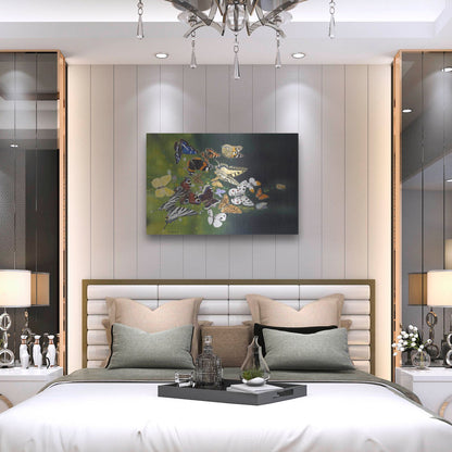 Luxe Metal Art 'Butterflies' by Harro Maass, Metal Wall Art,36x24