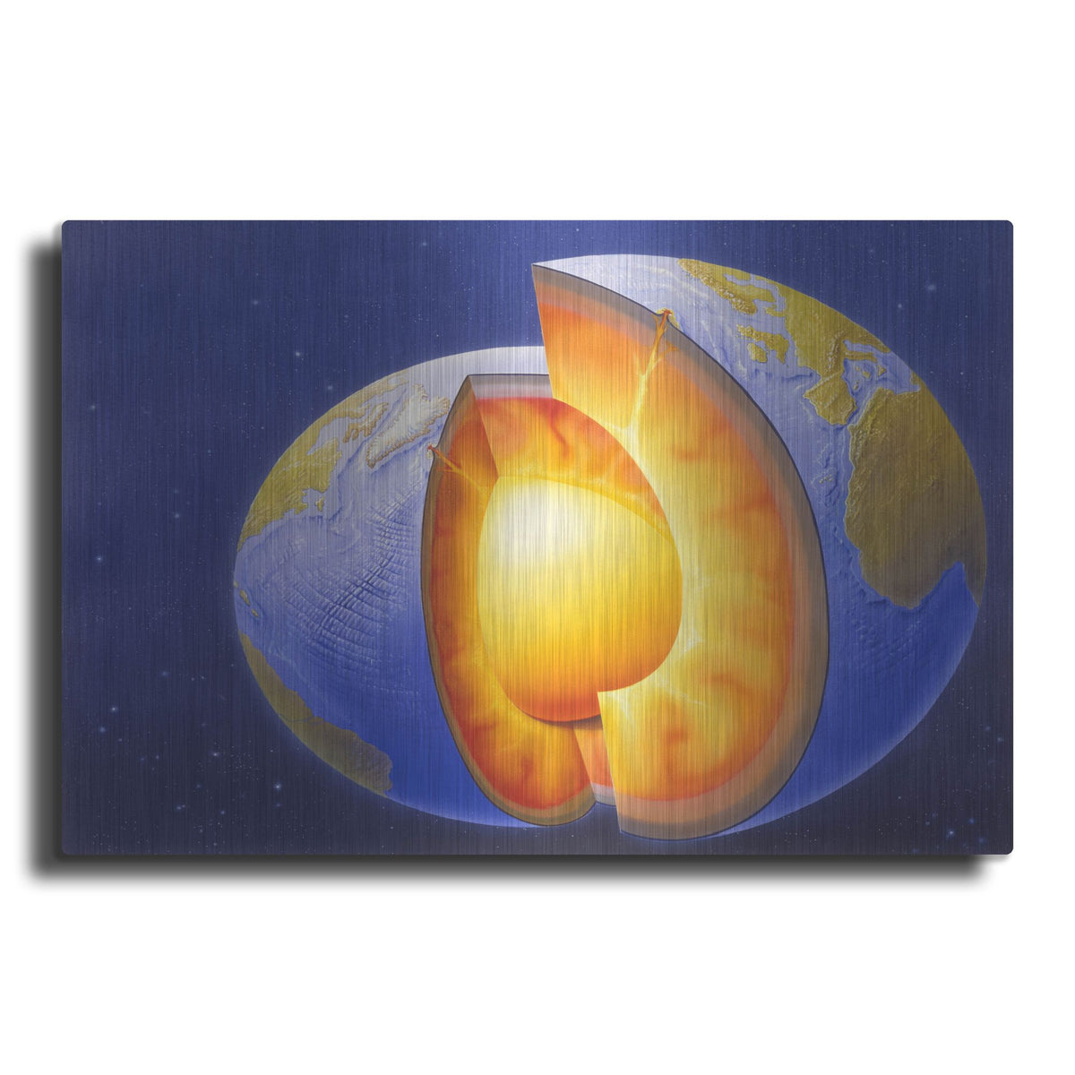 Luxe Metal Art 'The Earth' by Harro Maass, Metal Wall Art