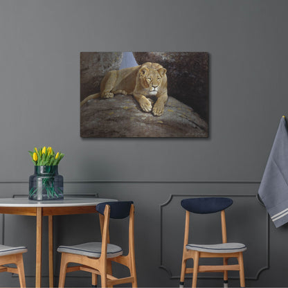Luxe Metal Art 'Lioness' by Harro Maass, Metal Wall Art,36x24