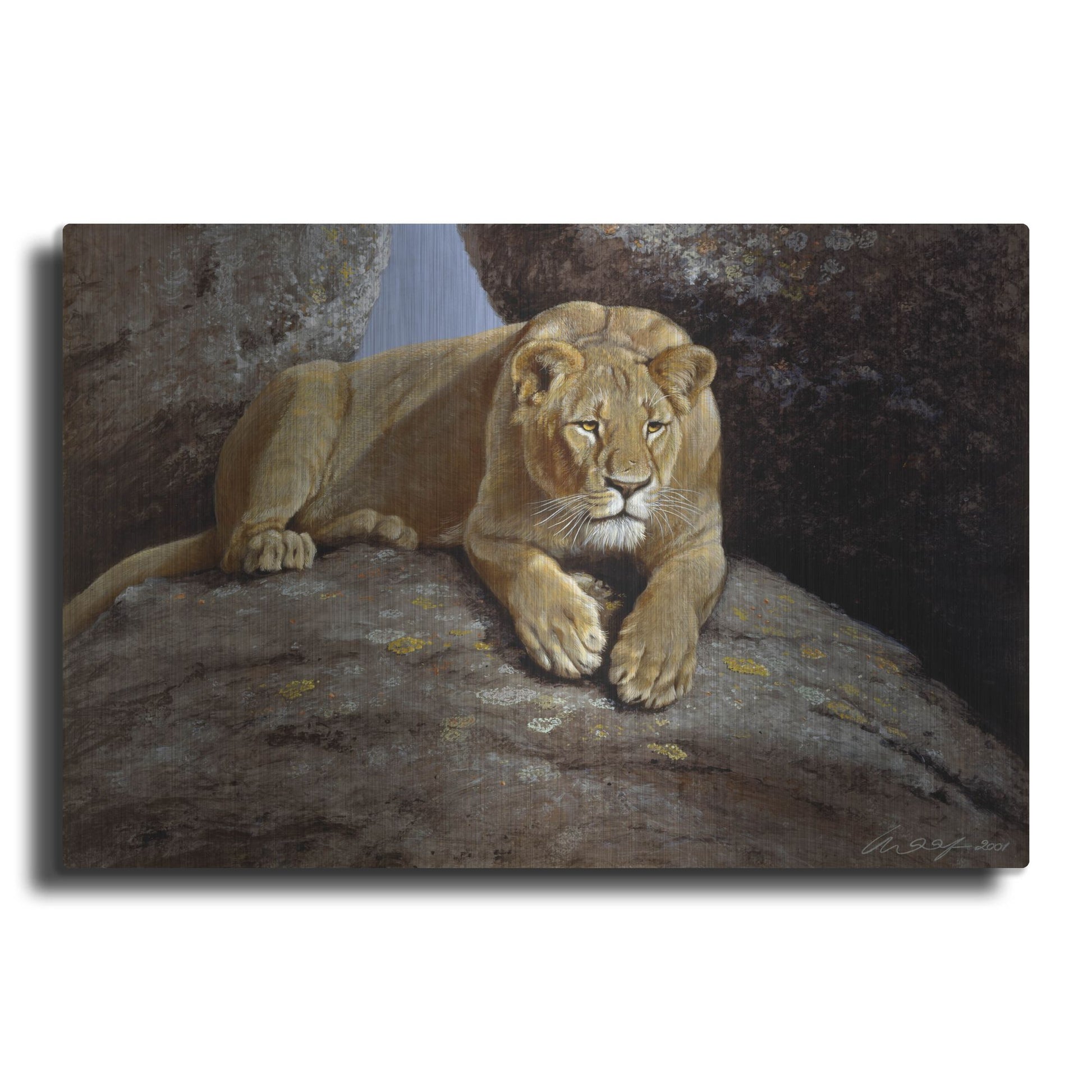 Luxe Metal Art 'Lioness' by Harro Maass, Metal Wall Art
