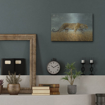 Luxe Metal Art 'Leopard 2' by Harro Maass, Metal Wall Art,16x12