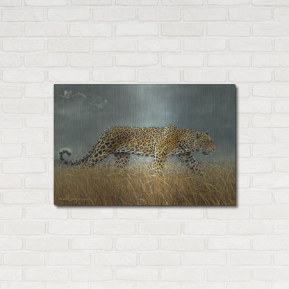 Luxe Metal Art 'Leopard 2' by Harro Maass, Metal Wall Art,36x24