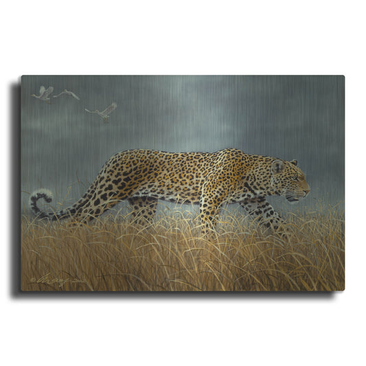 Luxe Metal Art 'Leopard 2' by Harro Maass, Metal Wall Art