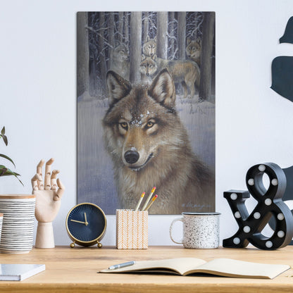 Luxe Metal Art 'Wolfpack' by Harro Maass, Metal Wall Art,12x16