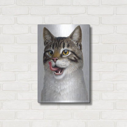 Luxe Metal Art 'Cat' by Harro Maass, Metal Wall Art,16x24