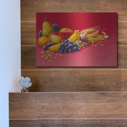 Luxe Metal Art 'Fruit        ' by Harro Maass, Metal Wall Art,16x12