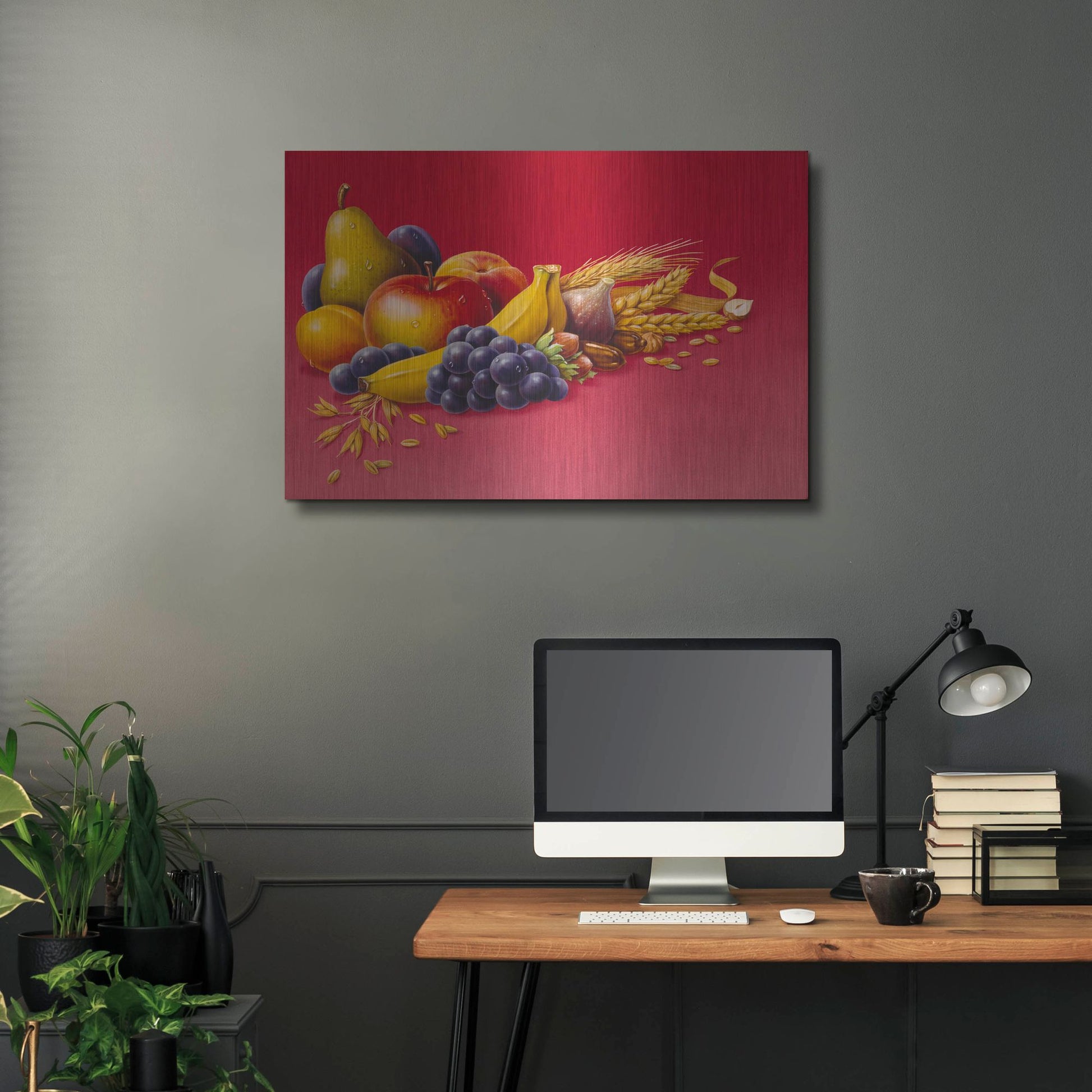 Luxe Metal Art 'Fruit        ' by Harro Maass, Metal Wall Art,36x24