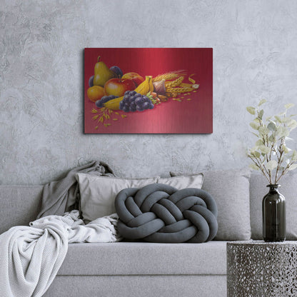 Luxe Metal Art 'Fruit        ' by Harro Maass, Metal Wall Art,36x24