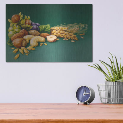 Luxe Metal Art 'Nuts' by Harro Maass, Metal Wall Art,16x12