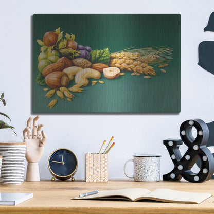 Luxe Metal Art 'Nuts' by Harro Maass, Metal Wall Art,16x12