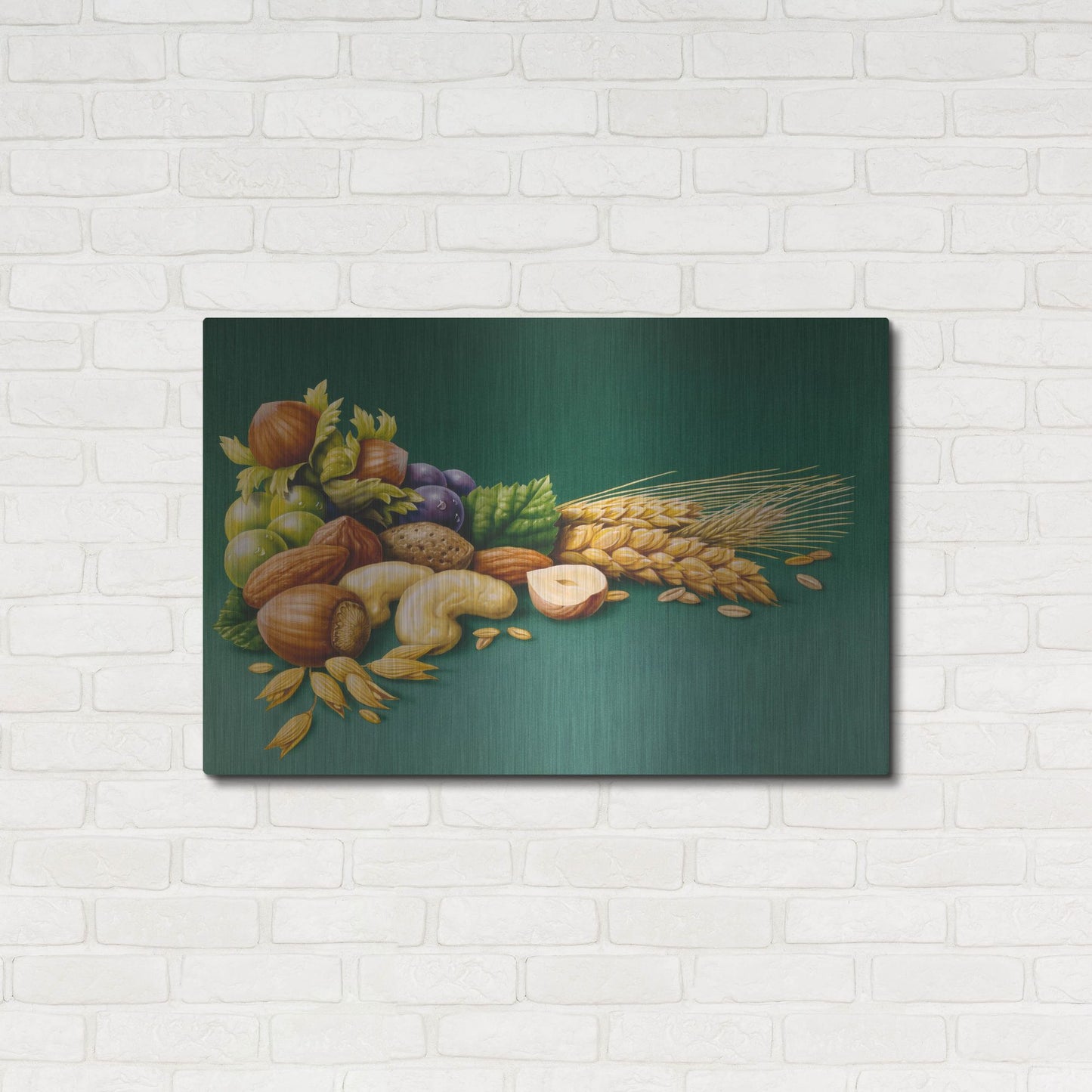 Luxe Metal Art 'Nuts' by Harro Maass, Metal Wall Art,36x24