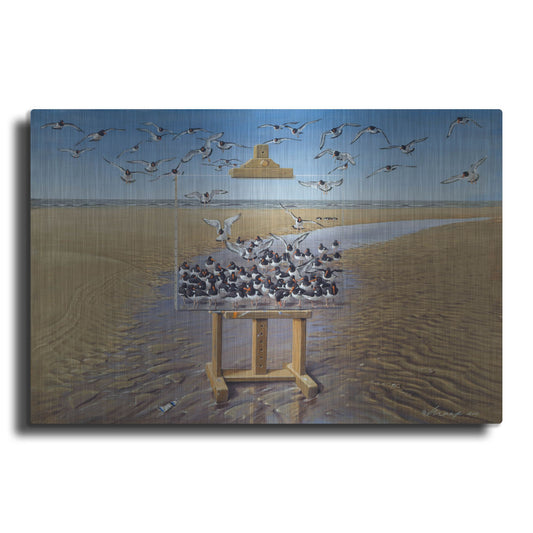 Luxe Metal Art 'Oyster Catchers' by Harro Maass, Metal Wall Art